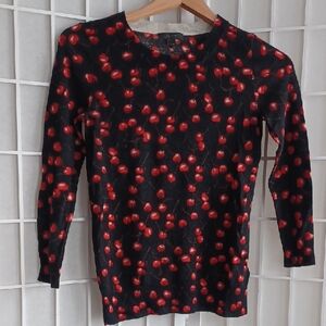 J.crew Adorable Cherry Sweater